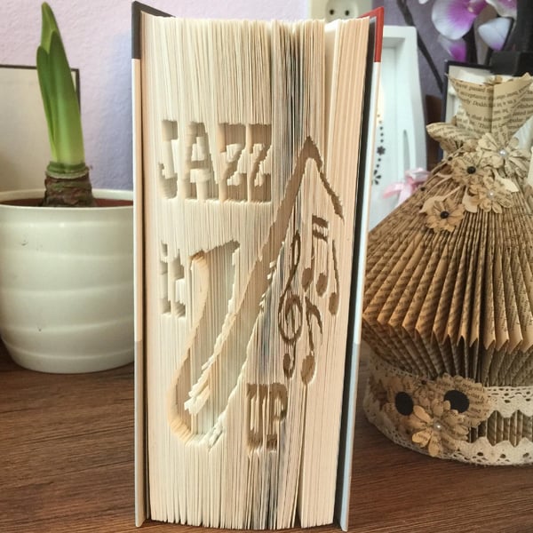 Jazz it up CUT & FOLD Book Folding Pattern - EMAILED PDF PATTERN