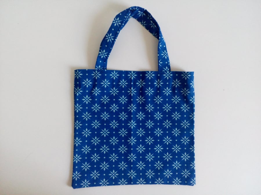Gift bag, cotton bag, gift wrap, blue gift bag, birthday, Xmas, bag