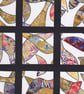 Original abstract monoprint paper collage golden days – FOD3 - Image 3