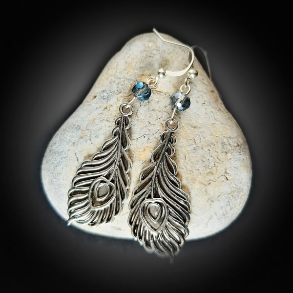 Peacock Feather Earrings