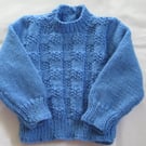 Hand Knitted Baby Jumper Chest 18"46cm