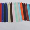 Destash 15 Closed End Zips 8ins and 9ins Various Colours 