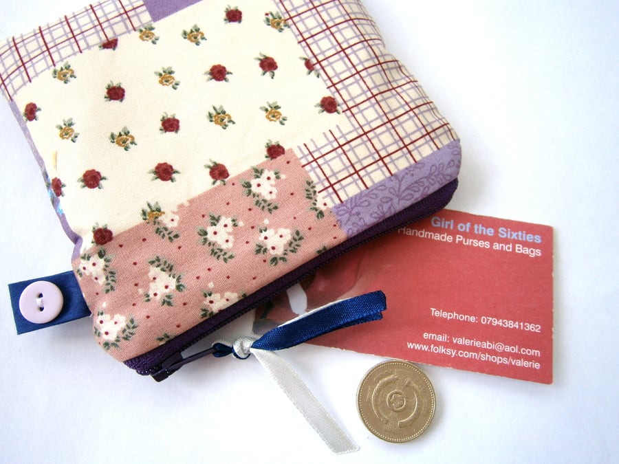 Lilac  Shabby Chic Purse