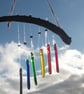 Glass rainbow wind chimes - Image 1