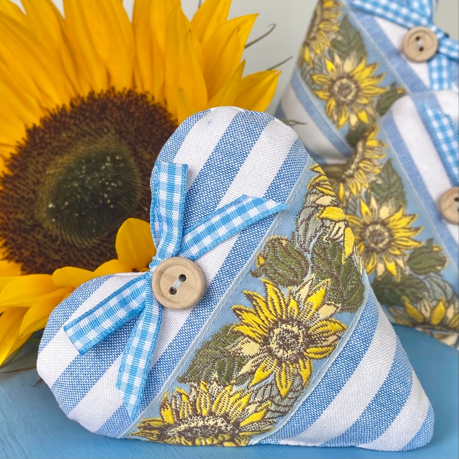 SUNFLOWER HEART - Heart of the Month for August