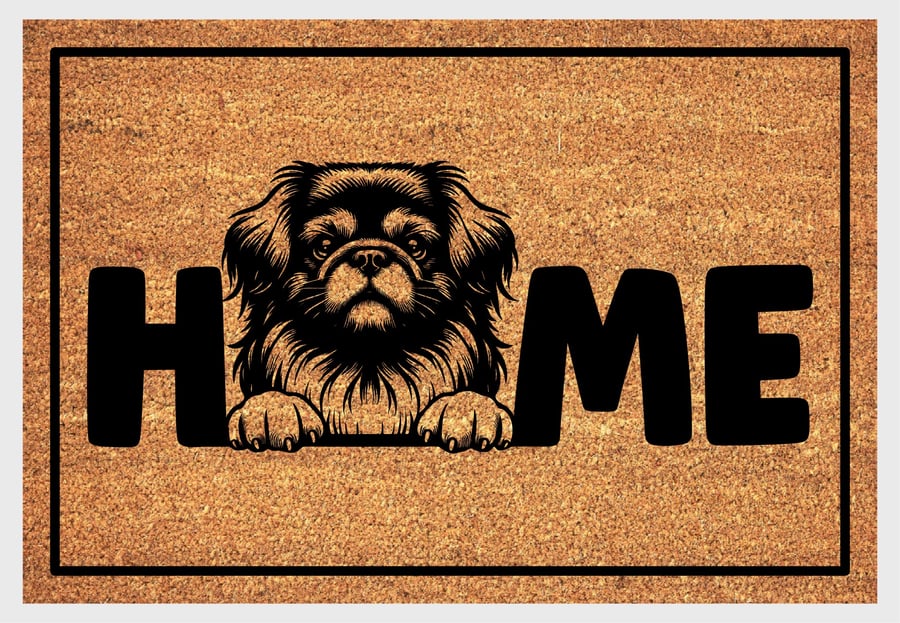 Pekingese Home Door Mat No.2 - Pekingese Welcome Mat - 3 Sizes