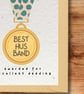 Best Husband Award Plantable Card, Basil Seed Paper for Fathers Day - Image 2