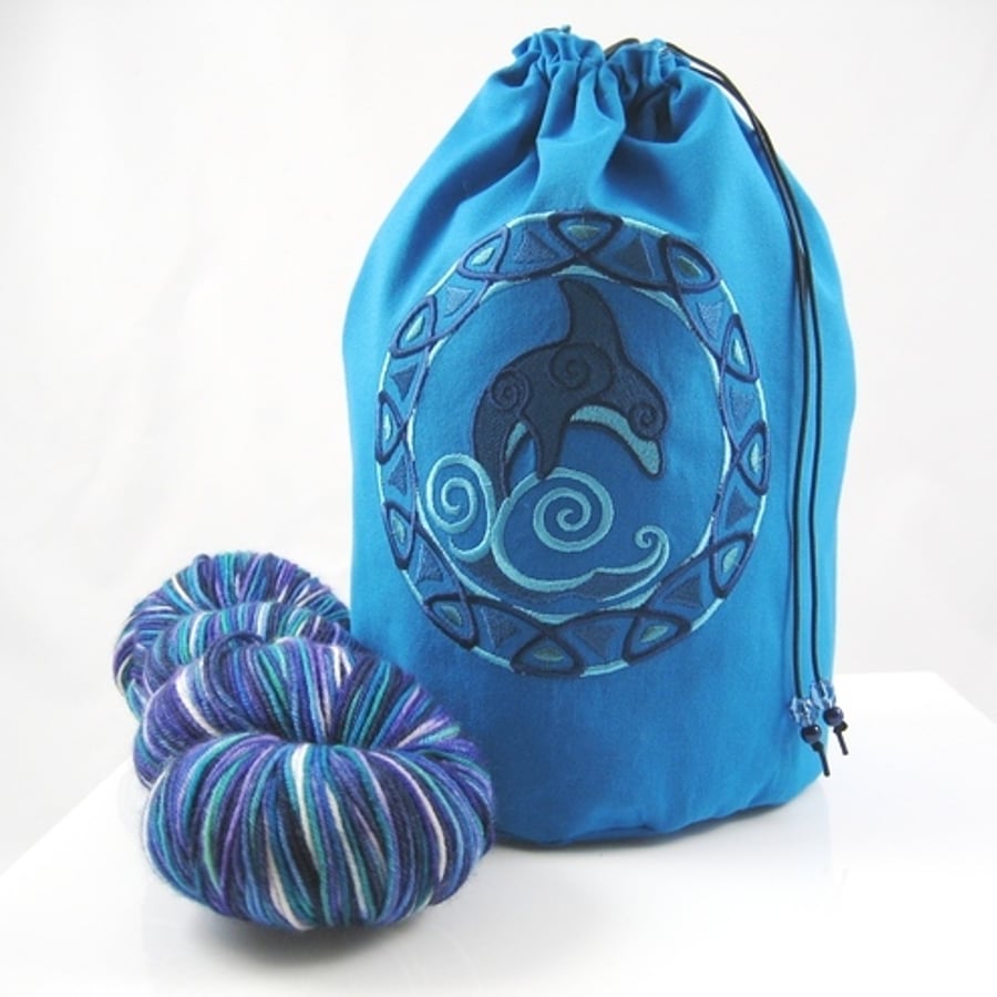 Flower Power Project Bag - Reserved for Elaine