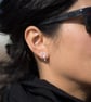 Interrobang Silver Stud Earrings: Quirky Punctuation Jewellery - Image 7