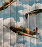 Spitfire Planes Print Quilted Fabric Kindle Sleeve For 6" Paperwhite - Image 3