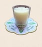 Lily of the Valley Candle Mat - Embroidered May Birth Flower Decor