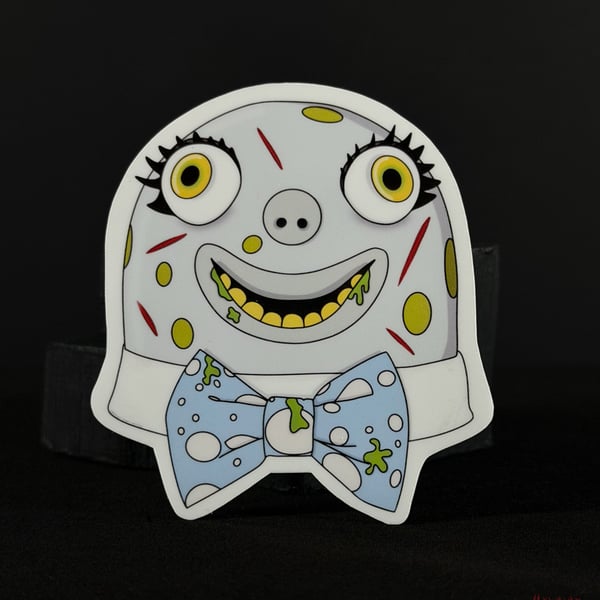 Possessed Mr Blobby Sticker 