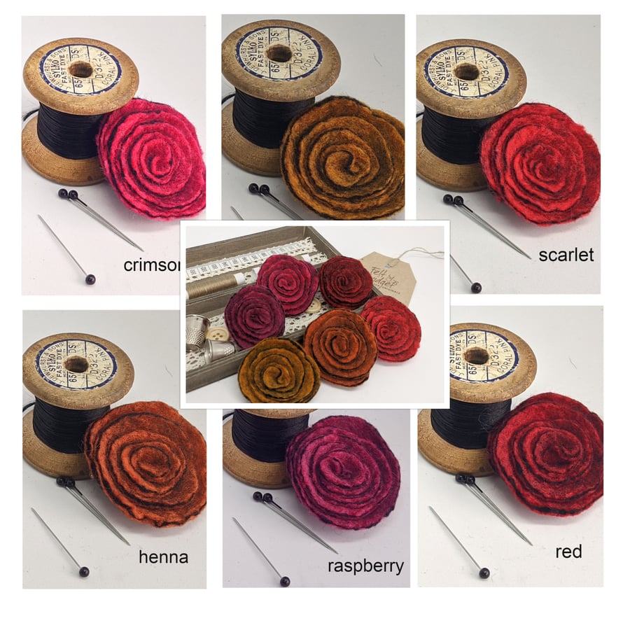 Art deco inspired rose brooch - the autumnals selection