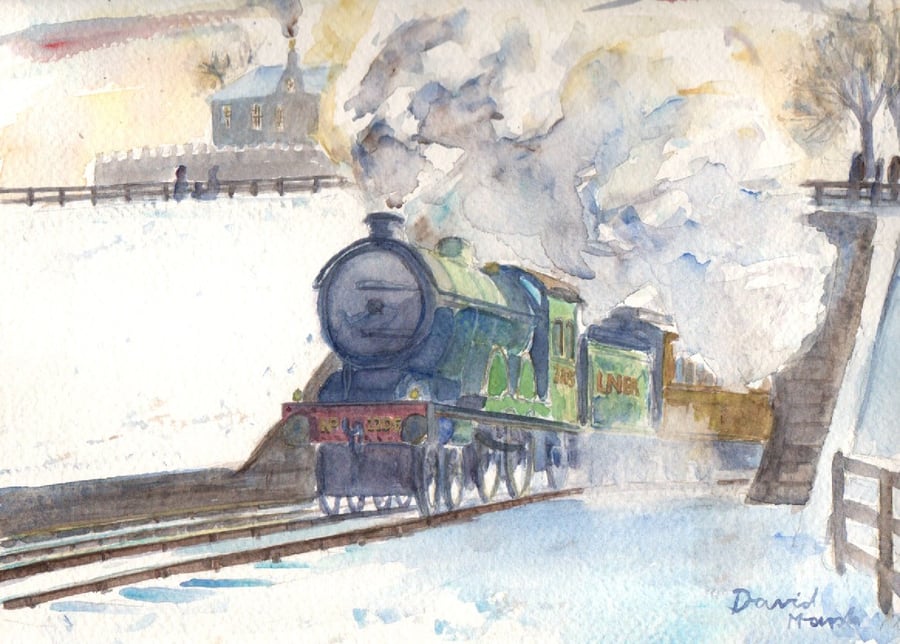 Newcastle and Carlisle Railway Christmas cards