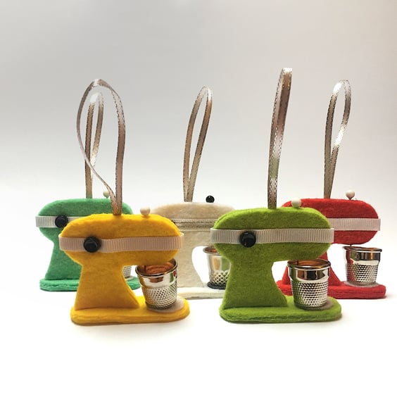 Kitchen Mixer Felt Ornament Various Colours
