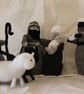 Monochrome Knitted Nativity