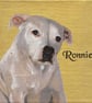 Custom Pet Portrait Original Oil Painting on Canvas Panel 20x20cm DavidNicolArt - Image 4