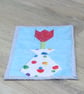 Red Tulip in a Vase Fabric Mug Rug - Image 6