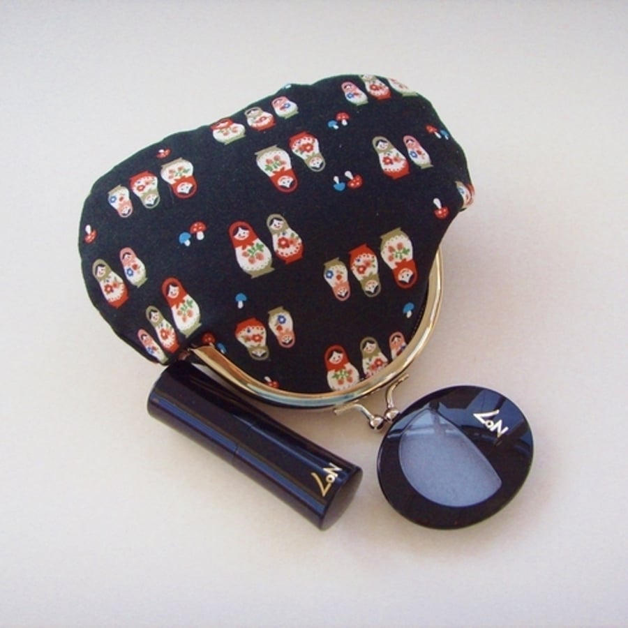 Little Russian Dolls Fabric Credit Card/Coin Purse