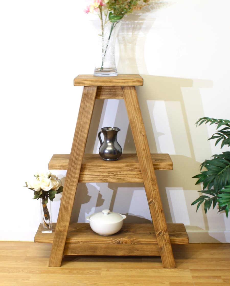 Handmade Solid Wood Shelf and Display Stand
