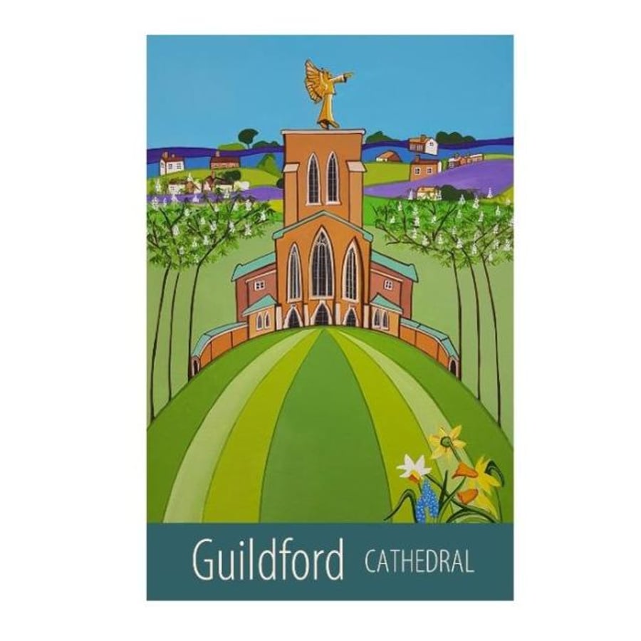 Guildford Cathedral print - unframed