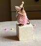 Hester a whimsical spun cotton mouse - Image 4