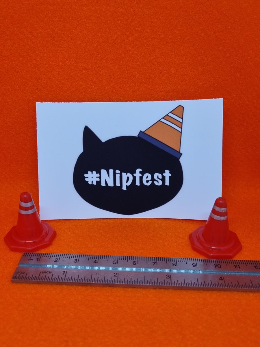 Nipfest Kitty Head Logo iron on transfer