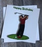 Handmade quilled golf card - Image 1