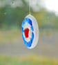 Blue beach glass sun catcher - small - Image 2