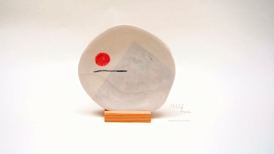 Tiny Mountain, Sun and Ocean Ring Dish A