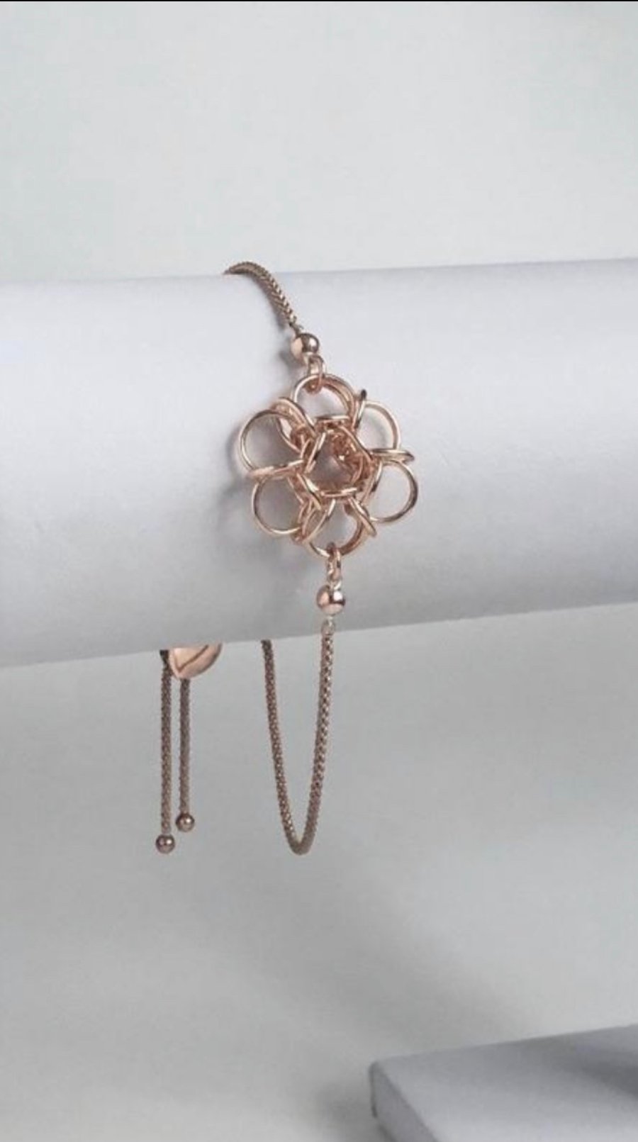 Rose Gold Chainmaille Bracelet