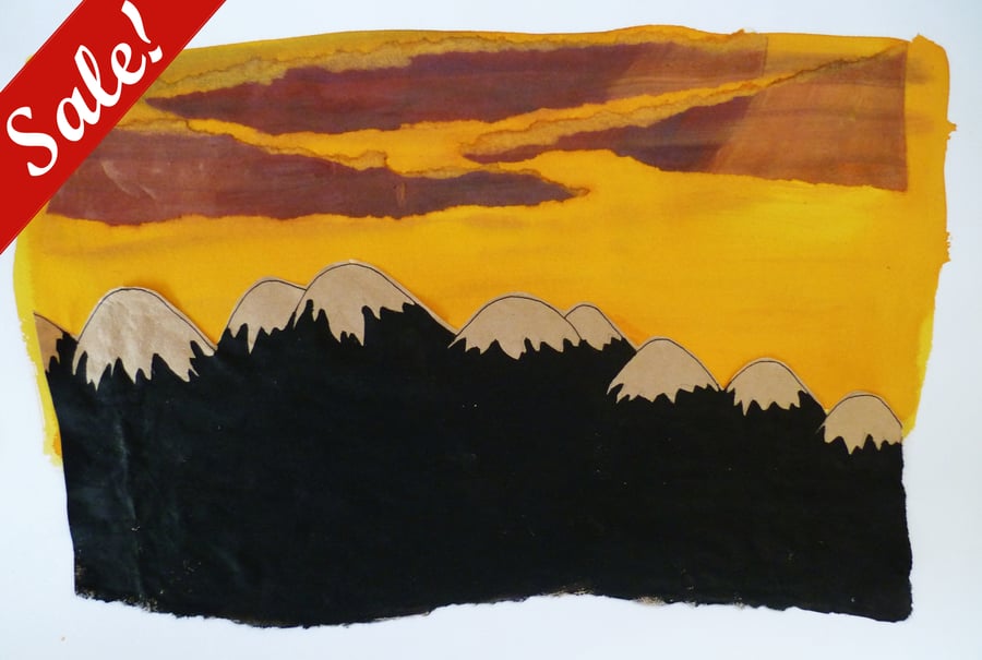 Sale - 50% off! - Mountain scene