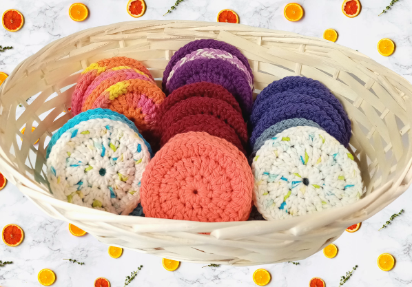 Reusable Make-Up Remover Pads Face Scrubbies Pack Of 6