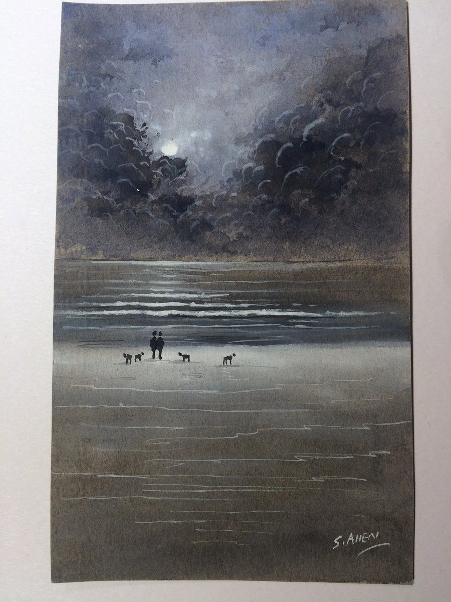 Original Watercolour " Dark Clouds" by Stephen Allen