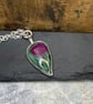 Ruby Zoisite Silver Pendant - Image 8