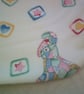 Patchwork Animals Bib and Burp Cloth Set - Image 5
