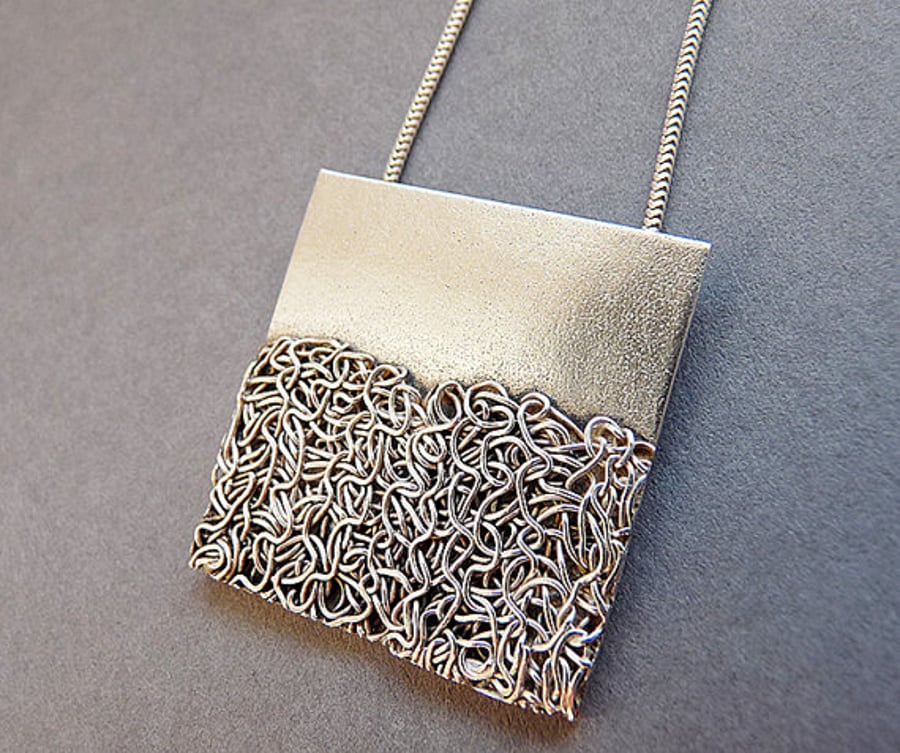 Sterling Silver Contemporary Pendant