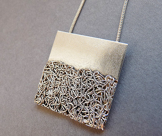 Sterling Silver Contemporary Pendant