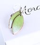 Colourful lime coloured enamel drop earrings