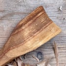 Left-Handed Birch Wood Spoon – Hand-Carved Small Spatula for Kitchen or Gift