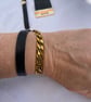 Stunning twist lock clasp cuff set, Italian leather, hand made, bespoke couture  - Image 5