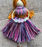 Custom Name 'HAPPY' Angel - Personalised Fluffy Keepsake - Phone & Bag Charm - Image 1
