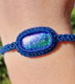 Fused Glass Macrame Bracelet - Image 6
