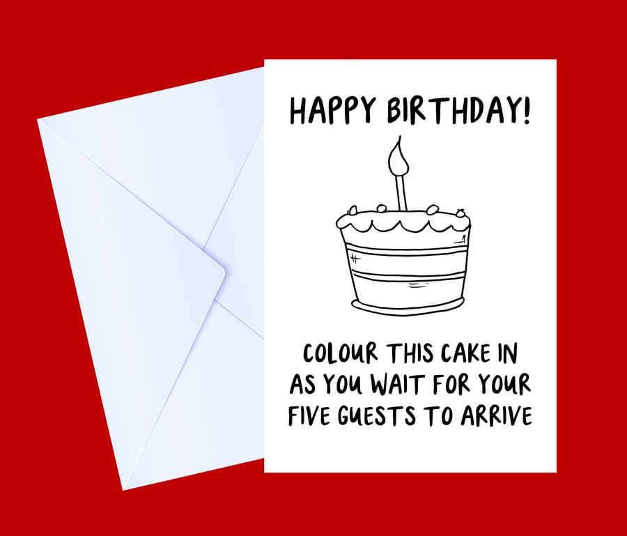 Funny Birthday Card, Facebook card, birthday cake, Happy Birthday