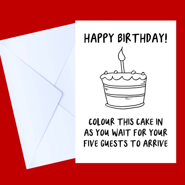 Funny Birthday Card, Facebook card, birthday cake, Happy Birthday