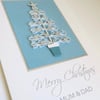 Quilled Christmas card for mum and dad