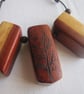Padouk Wood Chunky Pendant - Image 1