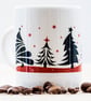 Xmas Coffee Mug Christmas Trees gifts for coffee lovers addicts secret santa   - Image 6