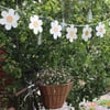 Daisy garland bunting - created from recycled fabrics