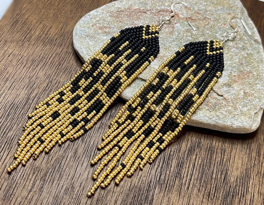 Small cheap fringe earrings